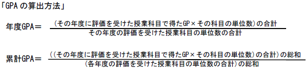 GPA算出方法