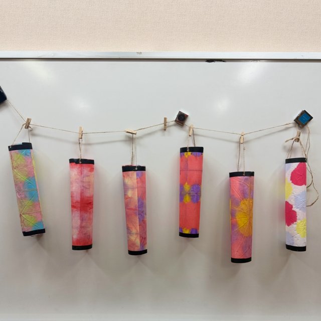 中学部 美術Aグループ②「ランプシェード」