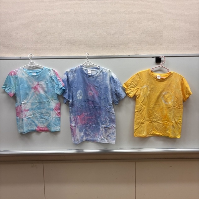中学部 美術Bグループ「染め色Tシャツ」