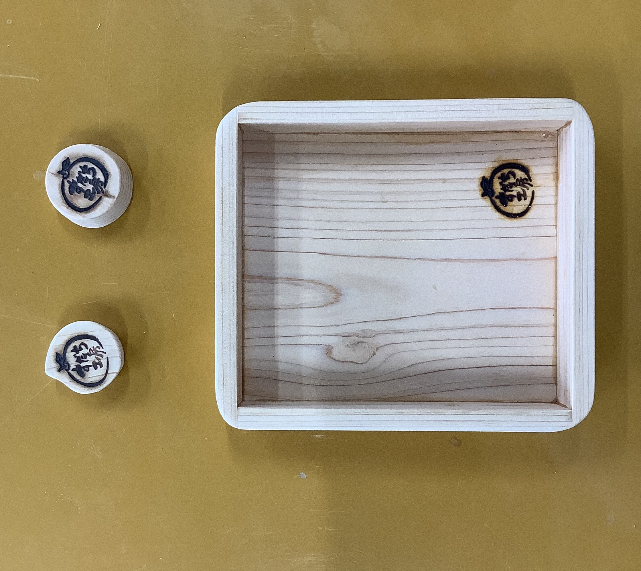 作業学習(工芸)木工班 マグネットと小物入れ