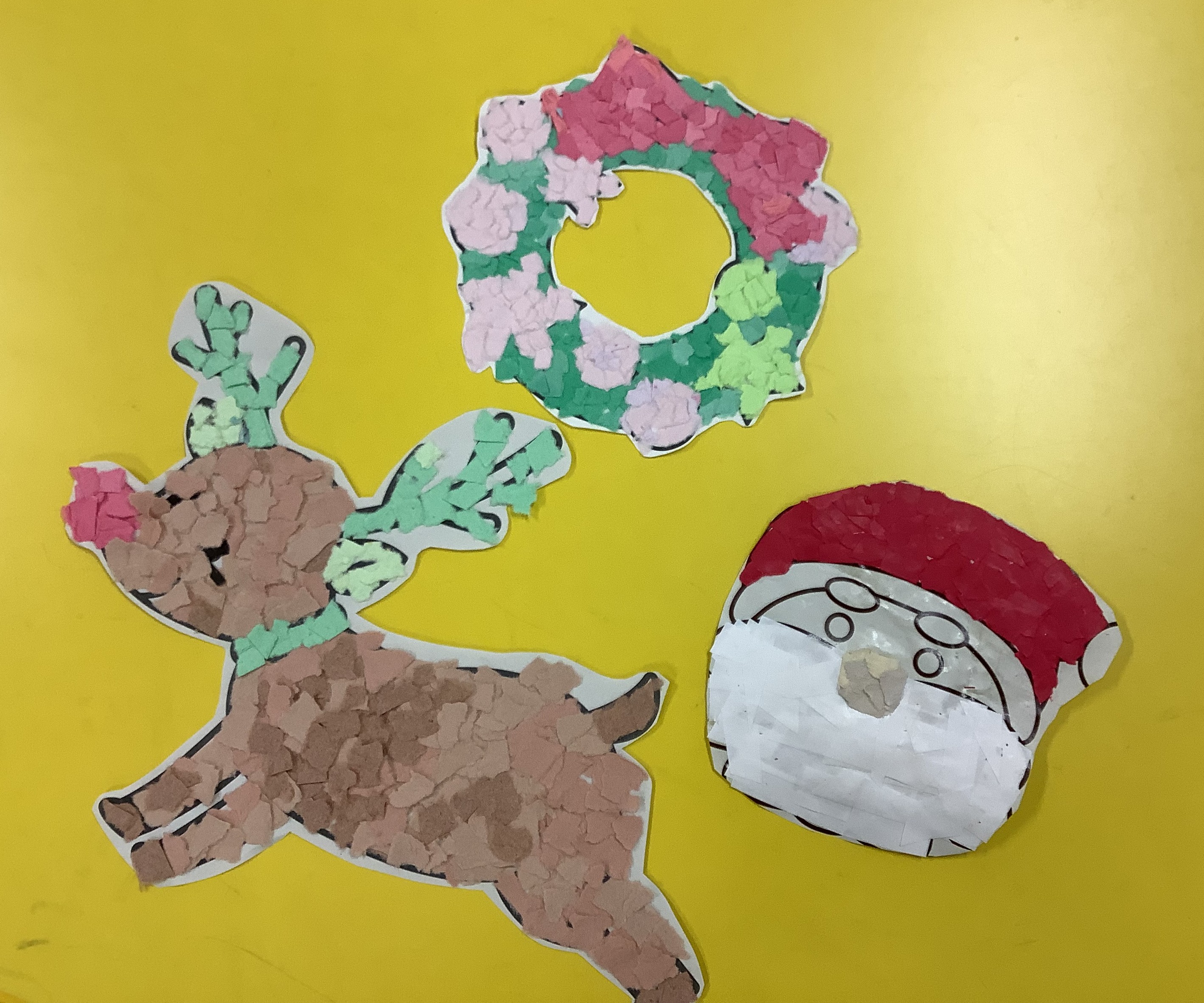 作業学習(工芸)紙工芸班 楽しいクリスマス!