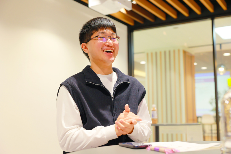 これからの大学生活について語る西智生さん